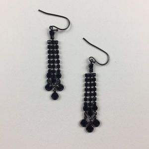 Black Dangly Earrings
